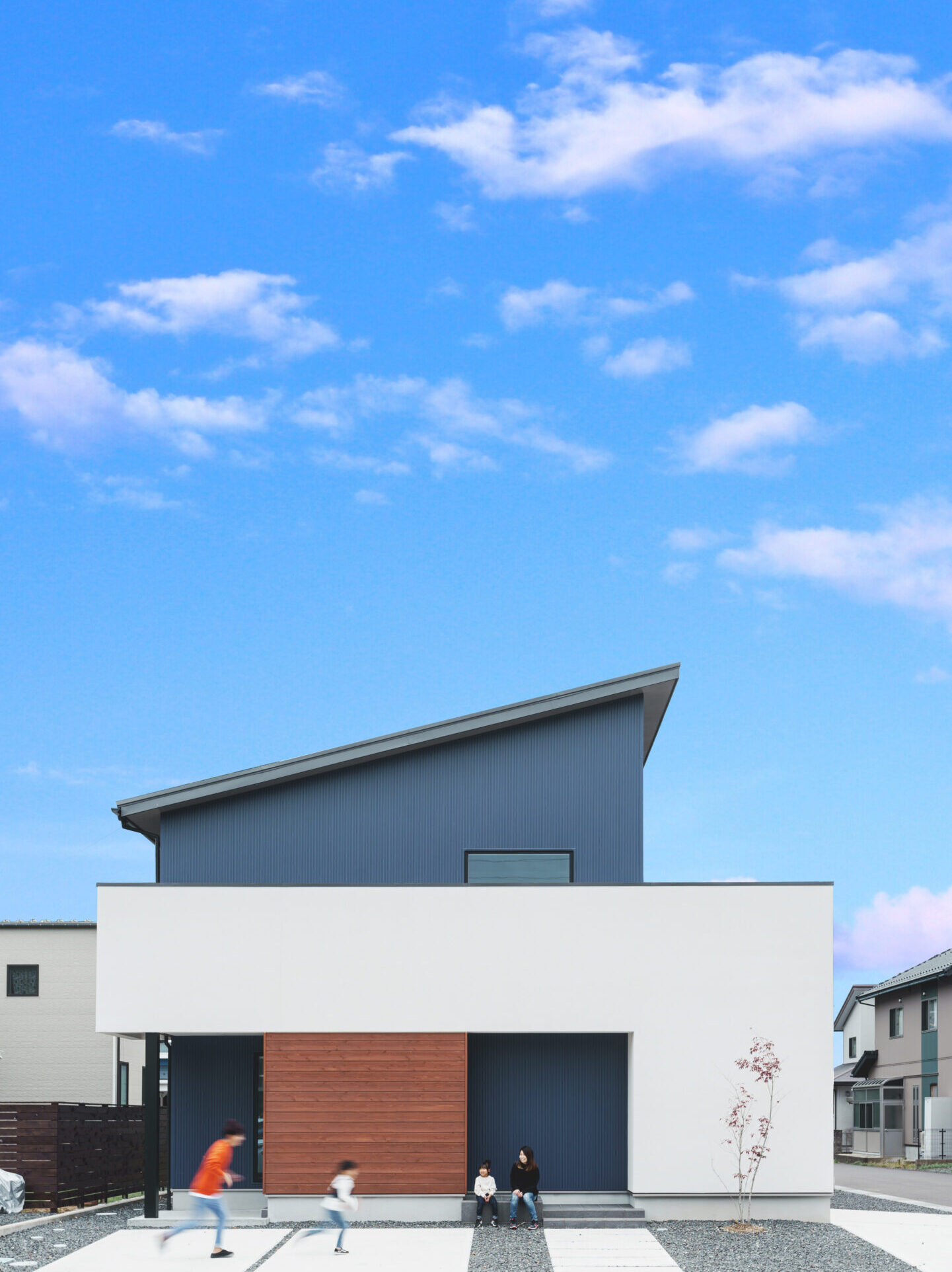 スキップフロアがつなぐ住まい